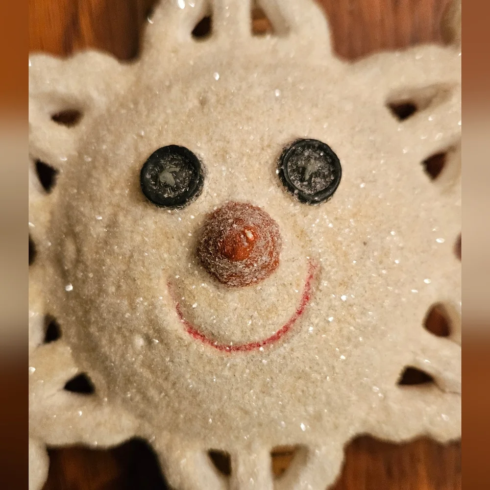 NEW SNOWMAN SNOWFLAKE Ornaments - Set of 8! 6